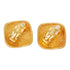 CC Logo Clip-On Earrings Metal Gold-Tone Metal
