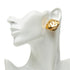 CC Logo Clip-On Earrings Metal Gold-Tone Metal