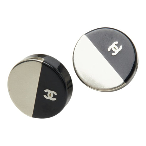 CC Logo Earrings Silver-Tone Metal Silver-Tone Metal