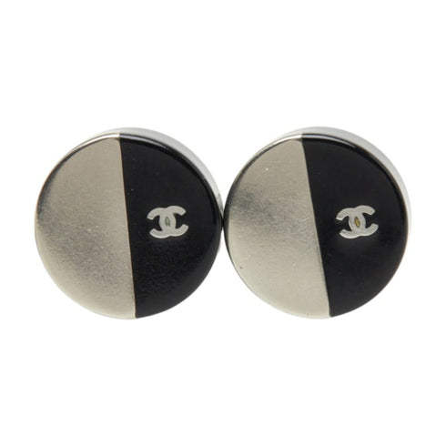 CC Logo Earrings Silver-Tone Metal Silver-Tone Metal