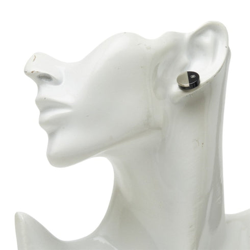 CC Logo Earrings Silver-Tone Metal Silver-Tone Metal