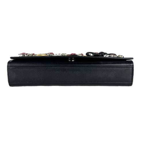 Classic Monogram Crossbody Bag Embellished Leather Medium