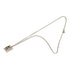 CC Logo Chain Pendant Necklace Silver-Tone Metal