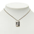 CC Logo Chain Pendant Necklace Silver-Tone Metal