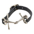Bracelet Leather and Metal Black and Silver