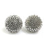 Tribal Earrings Metal and Rhinestone