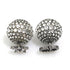 Tribal Earrings Metal and Rhinestone