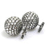 Tribal Earrings Metal and Rhinestone