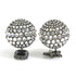 Tribal Earrings Metal and Rhinestone