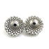 Tribal Earrings Metal and Rhinestone