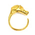 Cheval Horse Ring Metal Gold