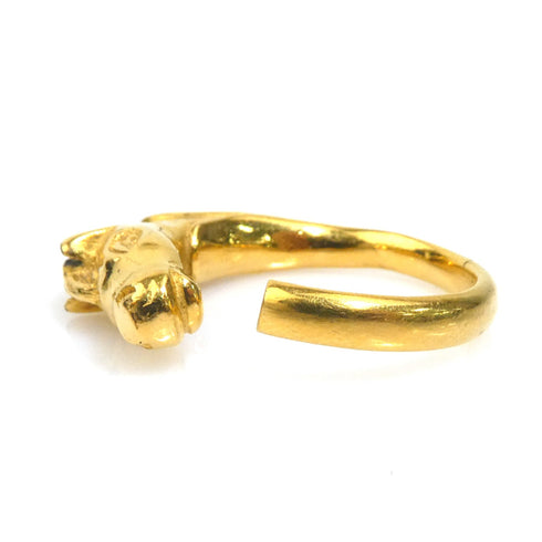 Cheval Horse Ring Metal Gold