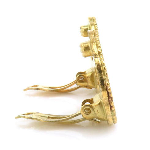 Clip-On Earrings Clip-On Gold-Tone Metal