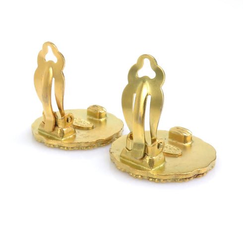 Clip-On Earrings Clip-On Gold-Tone Metal