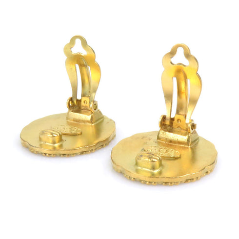 Clip-On Earrings Clip-On Gold-Tone Metal