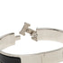 Bracelet Enamel and Metal Black and Silver