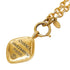 CC Logo Chain Pendant Necklace Metal