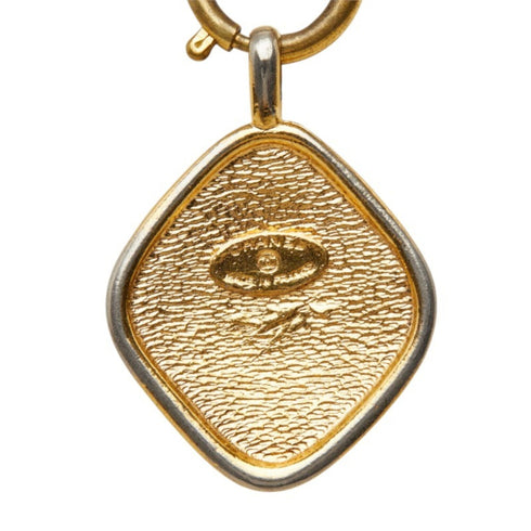 CC Logo Chain Pendant Necklace Metal