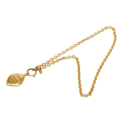 CC Logo Chain Pendant Necklace Metal