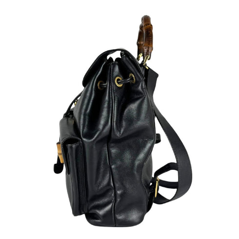 Vintage Bamboo Backpack Leather Medium