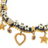 Pendant Necklace Metal Blue and Gold