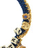Pendant Necklace Metal Blue and Gold