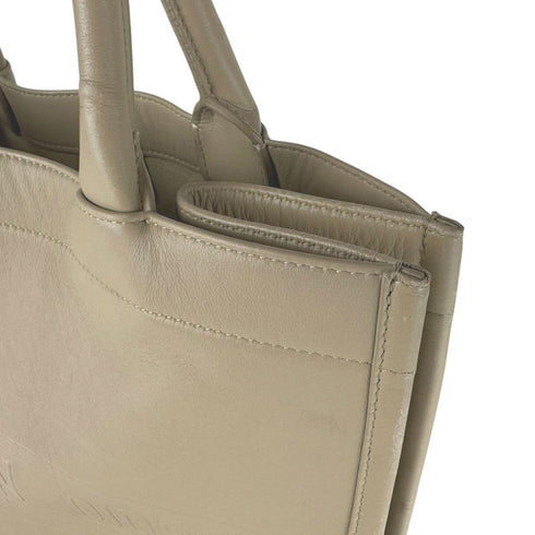Book Tote Embossed Leather Small