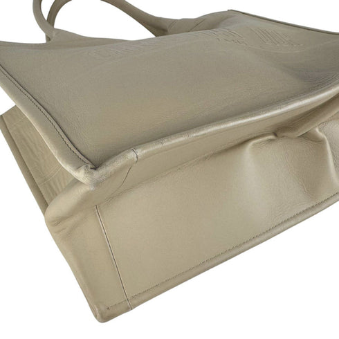 Book Tote Embossed Leather Small