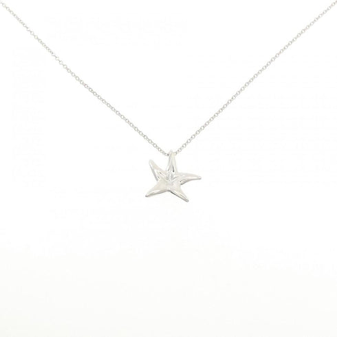 Starfish Pendant Necklace Sterling Silver