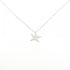 Starfish Pendant Necklace Sterling Silver