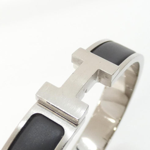 Click H Bracelet Black and Matte Silver