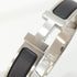 Click H Bracelet Black and Matte Silver