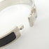 Click H Bracelet Black and Matte Silver