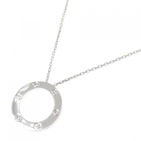 Pendant Necklace 18K White Gold With Diamond