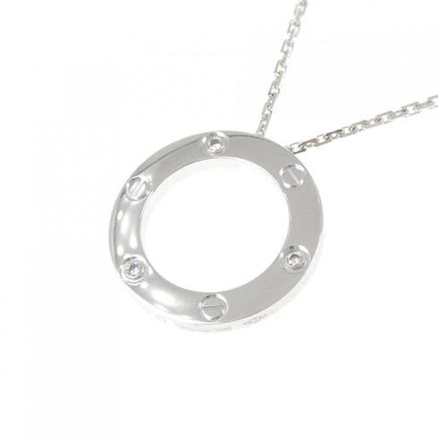 Pendant Necklace 18K White Gold With Diamond