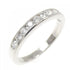 Half Circle Channel Setting Band Ring Platinum with Diamond