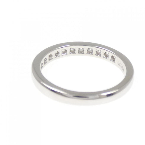 Half Circle Channel Setting Band Ring Platinum with Diamond