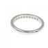 Half Circle Channel Setting Band Ring Platinum with Diamond