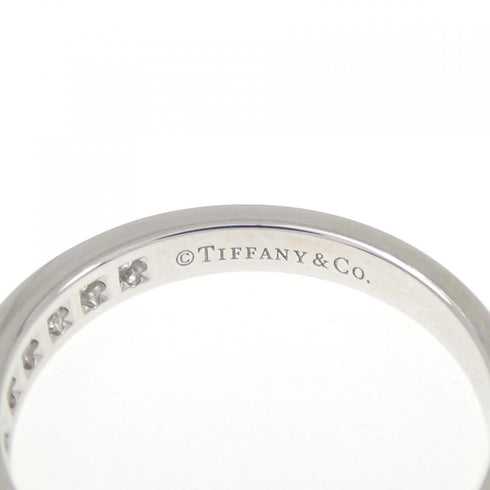 Half Circle Channel Setting Band Ring Platinum with Diamond