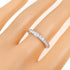 Half Circle Channel Setting Band Ring Platinum with Diamond