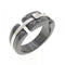 Ring Ceramic and 18K White Gold with Diamond