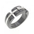 Ring Ceramic and 18K White Gold with Diamond