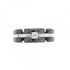 Ring Ceramic and 18K White Gold with Diamond