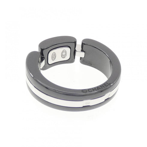 Ring Ceramic and 18K White Gold with Diamond