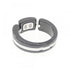 Ring Ceramic and 18K White Gold with Diamond