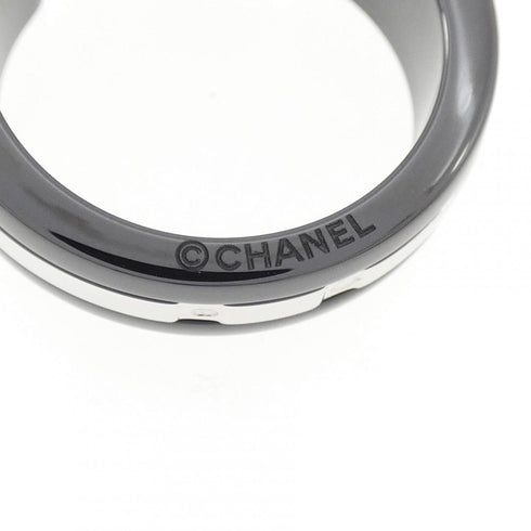 Ring Ceramic and 18K White Gold with Diamond