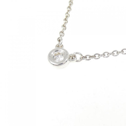 Elsa Peretti Diamonds By The Yard Pendant Necklace Sterling Silver and Diamond