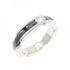 Band Ring Ceramic and 18K White Gold with Diamond