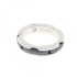 Band Ring Ceramic and 18K White Gold with Diamond