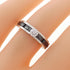 Band Ring Ceramic and 18K White Gold with Diamond